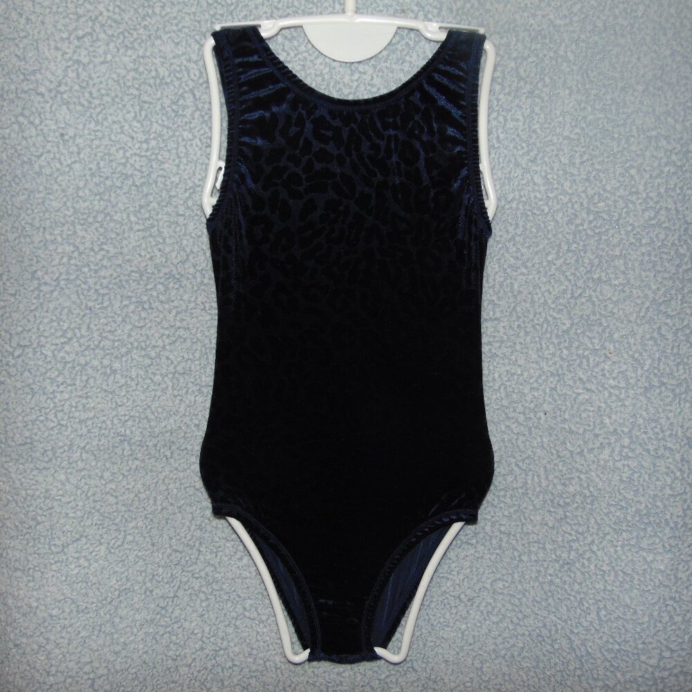 Blue Crushed Velvet Leotard NoTag